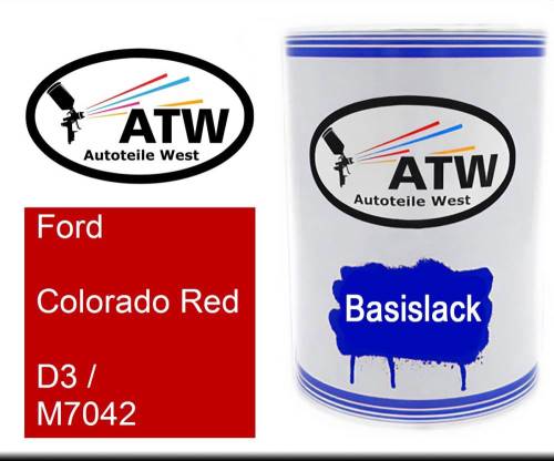 Ford, Colorado Red, D3 / M7042: 500ml Lackdose, von ATW Autoteile West.